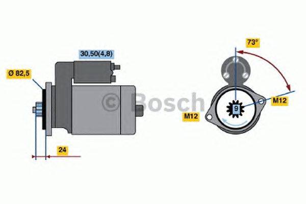 Стартер BOSCH 0 001 125 055