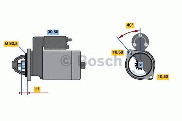 Стартер BOSCH 0 986 012 101