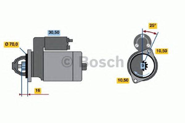 Стартер BOSCH 0986012241