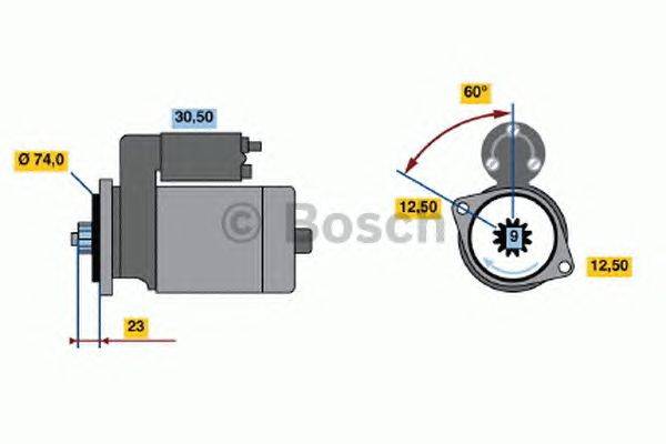 Стартер BOSCH 1282