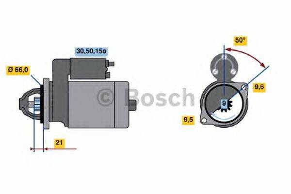 Стартер BOSCH 0986012881