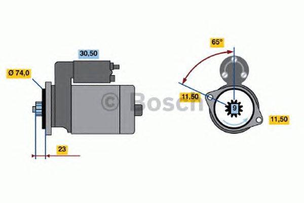 Стартер BOSCH 1398