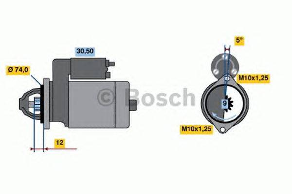 Стартер BOSCH 0986015031