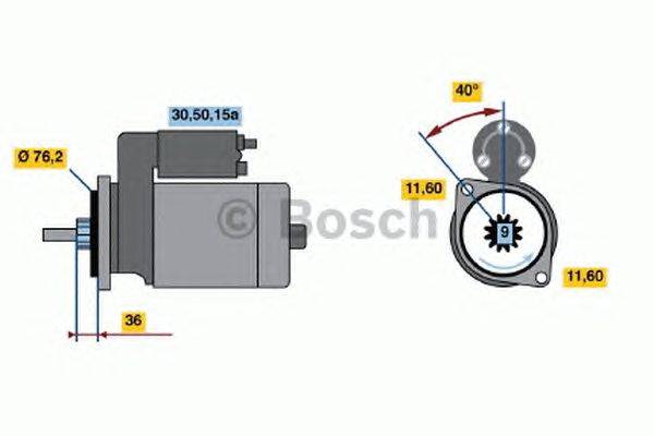 Стартер BOSCH 0 986 016 230