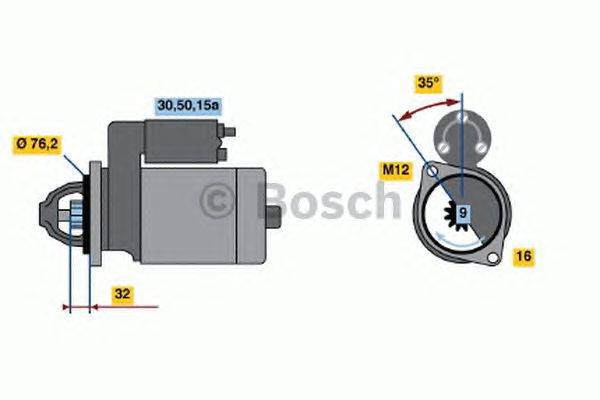 Стартер BOSCH 0 986 018 060