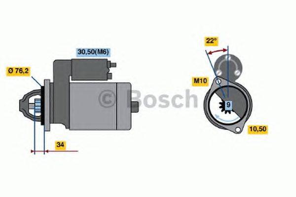 Стартер BOSCH 0986020850