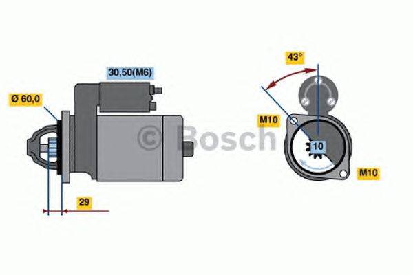 Стартер BOSCH 2128