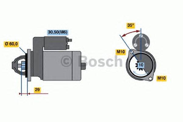 Стартер BOSCH 0 986 021 290