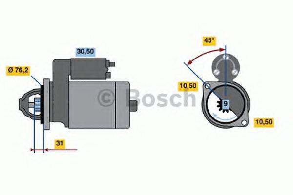 Стартер BOSCH 2250