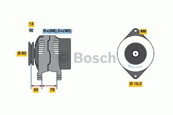 Генератор BOSCH 0 986 040 850