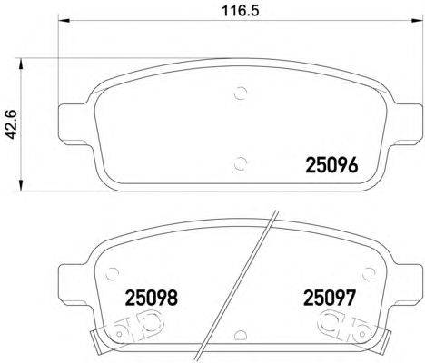 Комплект тормозных колодок, дисковый тормоз HELLA PAGID 8DB 355 015-211