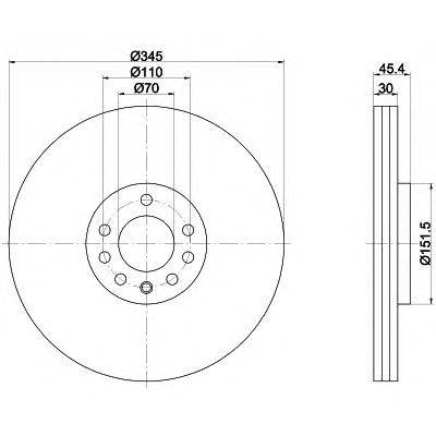 Тормозной диск HELLA PAGID 8DD 355 120-091