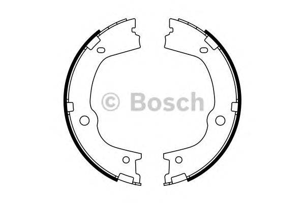 Комплект тормозных колодок, стояночная тормозная система BOSCH 0 986 487 776