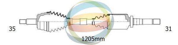 Приводной вал ODM-MULTIPARTS 18-162280