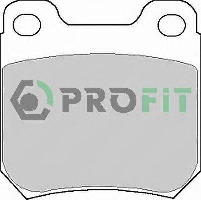 Комплект тормозных колодок, дисковый тормоз PROFIT 50000973