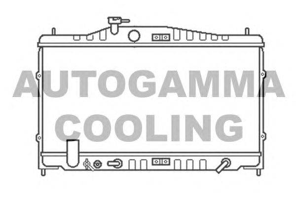 Радиатор, охлаждение двигателя AUTOGAMMA 100427