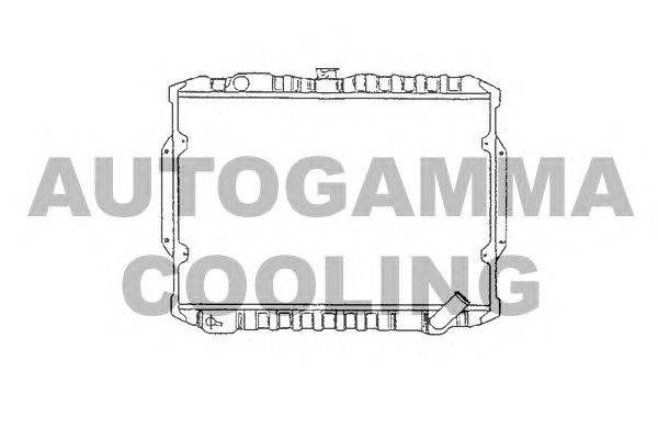 Радиатор, охлаждение двигателя AUTOGAMMA 100587