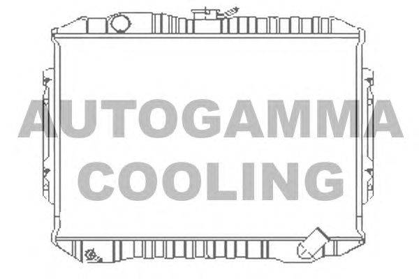 Радиатор, охлаждение двигателя AUTOGAMMA 100593