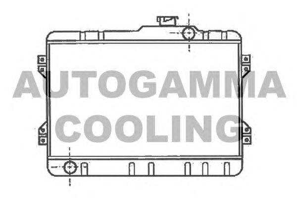 Радиатор, охлаждение двигателя AUTOGAMMA 101009