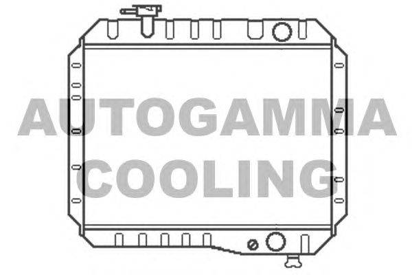 Радиатор, охлаждение двигателя AUTOGAMMA 101023