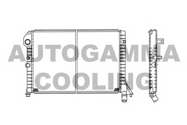 Радиатор, охлаждение двигателя AUTOGAMMA 101107
