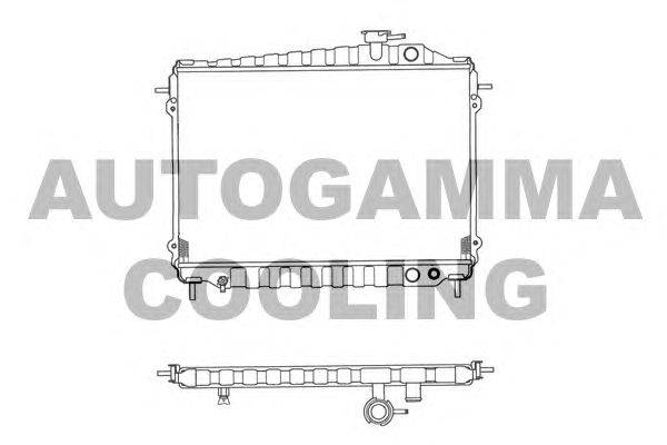 Радиатор, охлаждение двигателя AUTOGAMMA 102101
