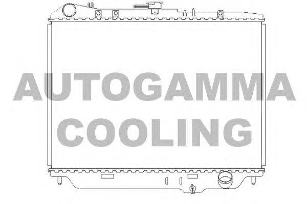 Радиатор, охлаждение двигателя AUTOGAMMA 102127