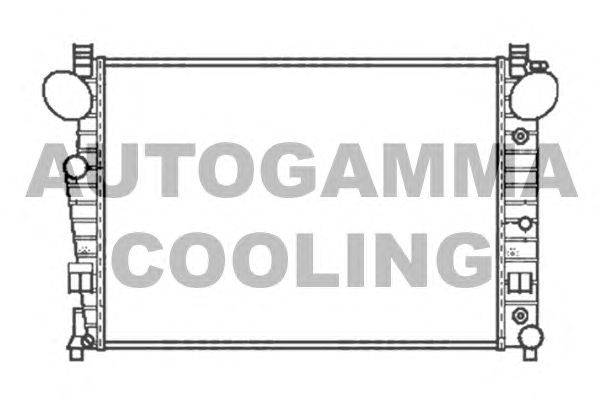 Радиатор, охлаждение двигателя AUTOGAMMA 102167