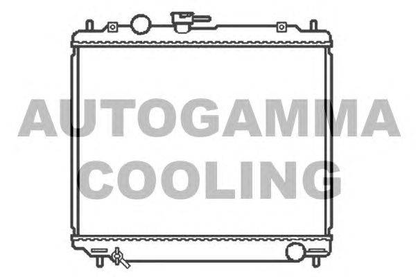 Радиатор, охлаждение двигателя AUTOGAMMA 102872
