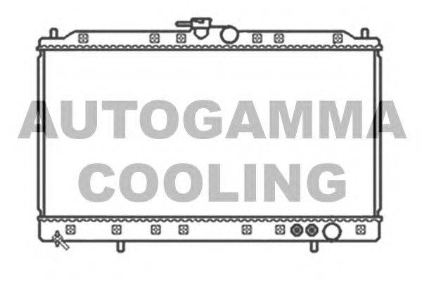 Радиатор, охлаждение двигателя AUTOGAMMA 103488