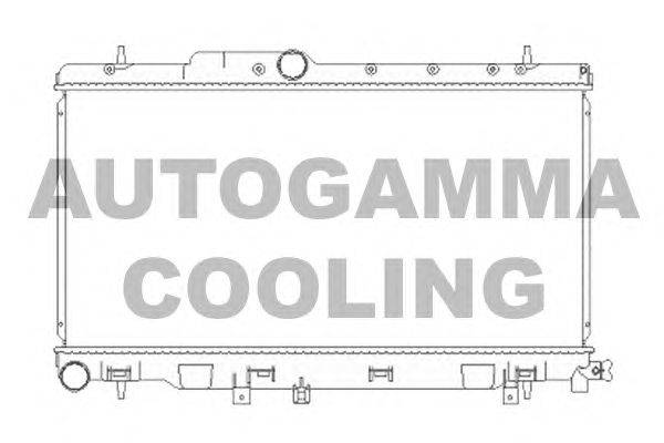 Радиатор, охлаждение двигателя AUTOGAMMA 104187