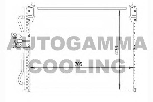 Конденсатор, кондиционер AUTOGAMMA 104479