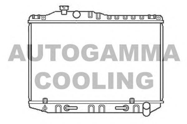 Радиатор, охлаждение двигателя AUTOGAMMA 104727