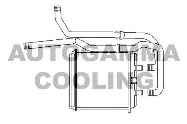 Теплообменник, отопление салона AUTOGAMMA 104772