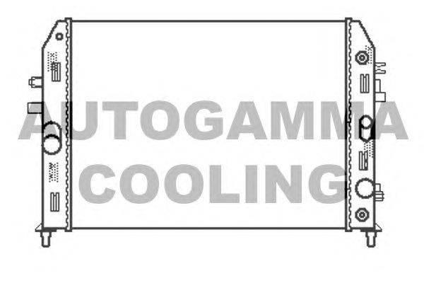Радиатор, охлаждение двигателя AUTOGAMMA 105168