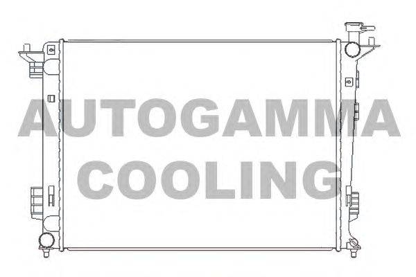 Радиатор, охлаждение двигателя AUTOGAMMA 105794
