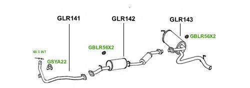 Система выпуска ОГ GT Exhaust 1041