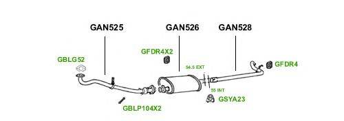 Система выпуска ОГ GT Exhaust 1087