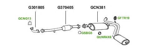 Система выпуска ОГ GT Exhaust 1435