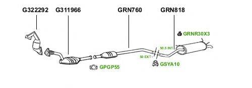 Система выпуска ОГ GT Exhaust 1868