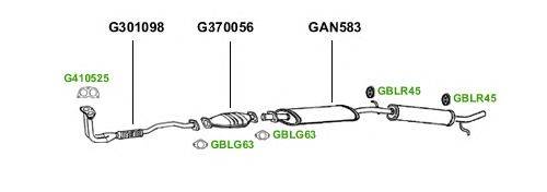 Система выпуска ОГ GT Exhaust 1951