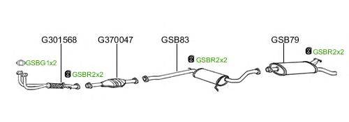 Система выпуска ОГ GT Exhaust 2059
