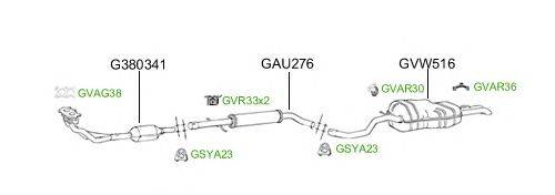 Система выпуска ОГ GT Exhaust 2702