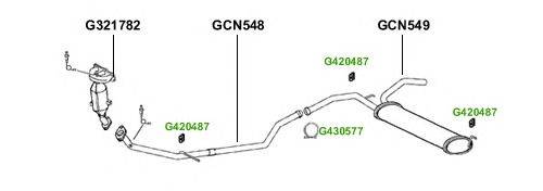 Система выпуска ОГ GT Exhaust 3021