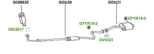 Система выпуска ОГ GT Exhaust 309