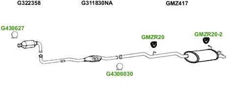 Система выпуска ОГ GT Exhaust 3715