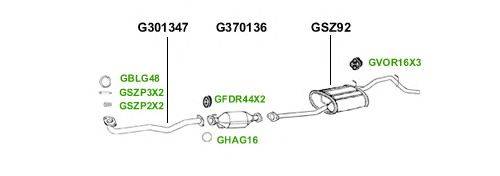 Система выпуска ОГ GT Exhaust 3939