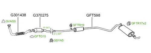 Система выпуска ОГ GT Exhaust 422