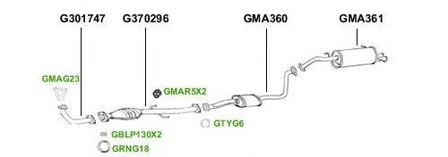 Система выпуска ОГ GT Exhaust 4241