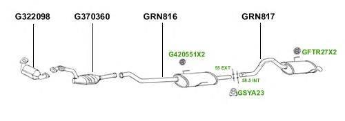 Система выпуска ОГ GT Exhaust 4405